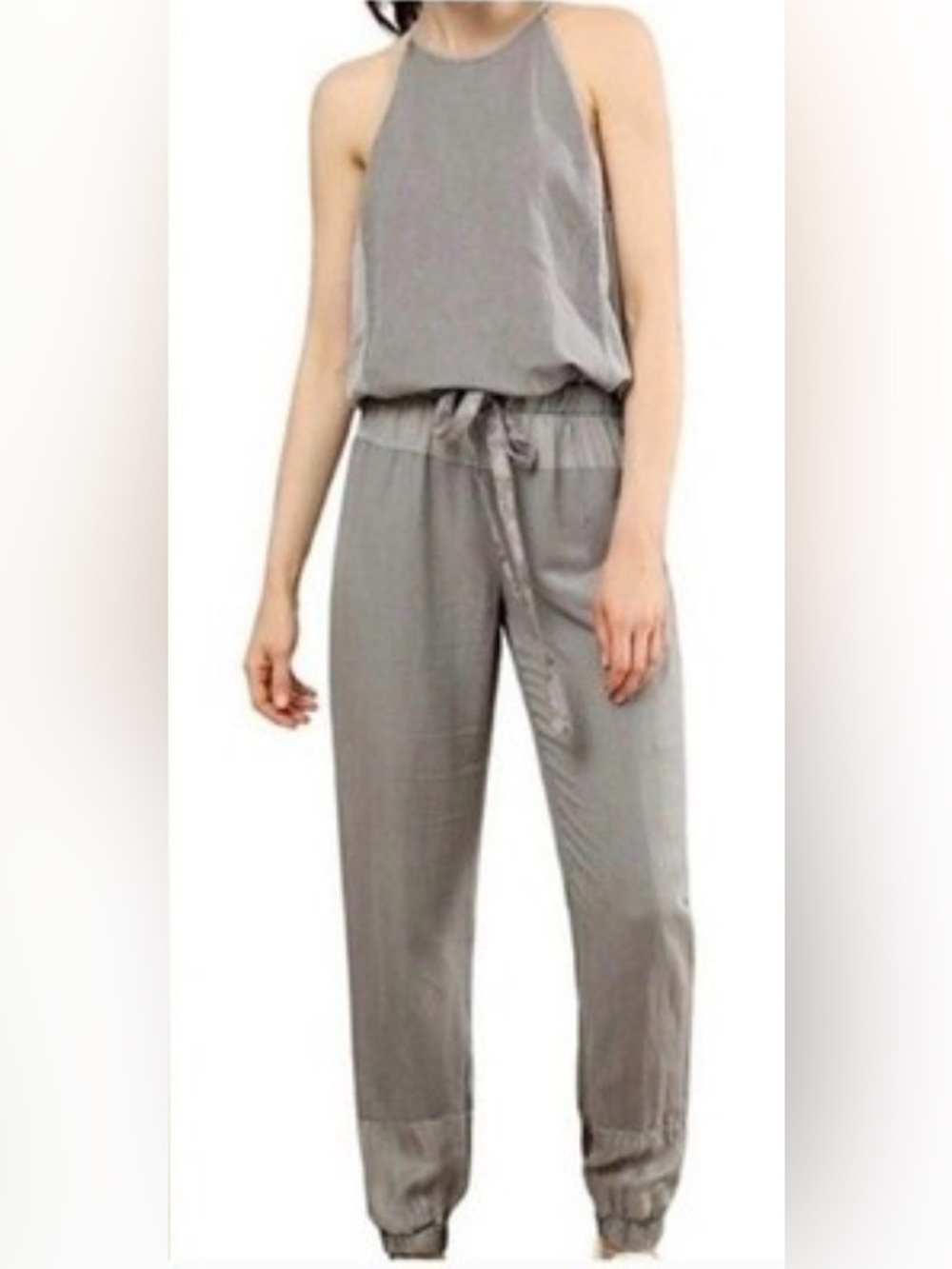 Young Fabulous & Broke jumpsuit sleeveless belted racerback M